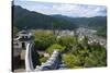 View of Gujo Hachiman cityscape with the castle, Japan-Keren Su-Stretched Canvas