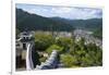 View of Gujo Hachiman cityscape with the castle, Japan-Keren Su-Framed Photographic Print