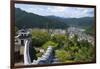 View of Gujo Hachiman cityscape with the castle, Japan-Keren Su-Framed Photographic Print