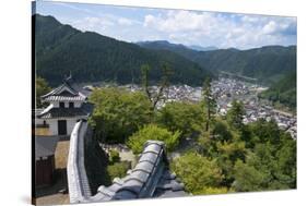 View of Gujo Hachiman cityscape with the castle, Japan-Keren Su-Stretched Canvas