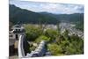 View of Gujo Hachiman cityscape with the castle, Japan-Keren Su-Mounted Premium Photographic Print