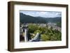 View of Gujo Hachiman cityscape with the castle, Japan-Keren Su-Framed Photographic Print