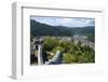 View of Gujo Hachiman cityscape with the castle, Japan-Keren Su-Framed Photographic Print