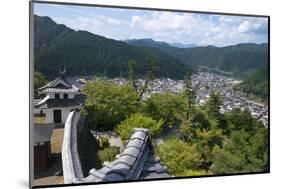 View of Gujo Hachiman cityscape with the castle, Japan-Keren Su-Mounted Photographic Print