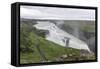 View of Gullfoss (Golden Waterfall) on the Hvita River, Iceland, Polar Regions-Michael Nolan-Framed Stretched Canvas