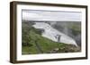 View of Gullfoss (Golden Waterfall) on the Hvita River, Iceland, Polar Regions-Michael Nolan-Framed Photographic Print