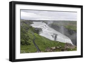 View of Gullfoss (Golden Waterfall) on the Hvita River, Iceland, Polar Regions-Michael Nolan-Framed Photographic Print