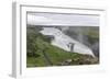 View of Gullfoss (Golden Waterfall) on the Hvita River, Iceland, Polar Regions-Michael Nolan-Framed Photographic Print