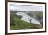 View of Gullfoss (Golden Waterfall) on the Hvita River, Iceland, Polar Regions-Michael Nolan-Framed Photographic Print