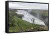 View of Gullfoss (Golden Waterfall) on the Hvita River, Iceland, Polar Regions-Michael Nolan-Framed Stretched Canvas