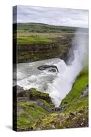 View of Gullfoss (Golden Waterfall), on the Hvita Rriver, Iceland, Polar Regions-Michael Nolan-Stretched Canvas