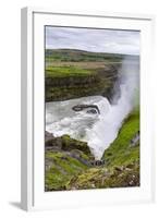 View of Gullfoss (Golden Waterfall), on the Hvita Rriver, Iceland, Polar Regions-Michael Nolan-Framed Photographic Print