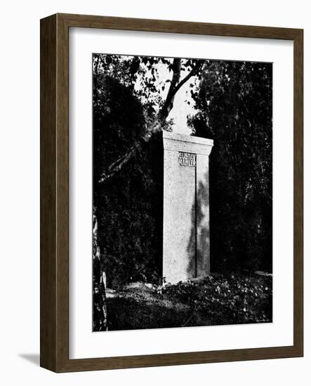 View of Gustav Mahler's Gravestone-null-Framed Photographic Print