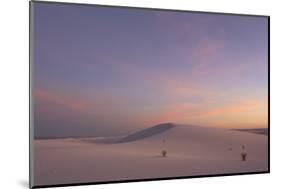 View of gypsum dunes at sunset, White Sands National Monument, New Mexico, USA-Mark Sisson-Mounted Photographic Print