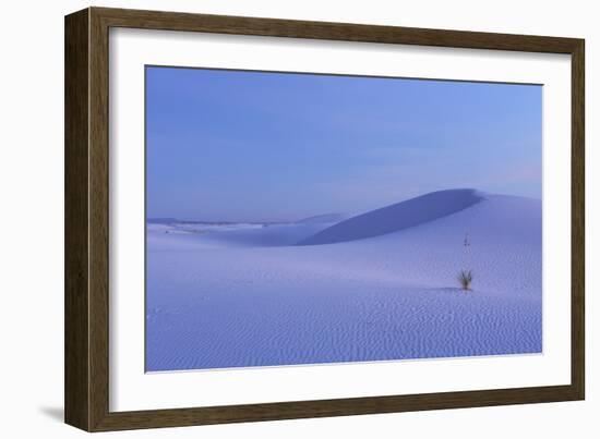 View of gypsum dunes at sunset, White Sands National Monument, New Mexico, USA-Mark Sisson-Framed Photographic Print