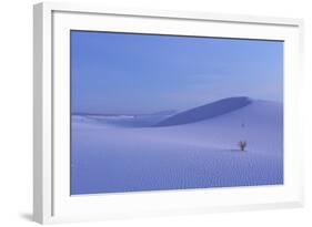 View of gypsum dunes at sunset, White Sands National Monument, New Mexico, USA-Mark Sisson-Framed Photographic Print