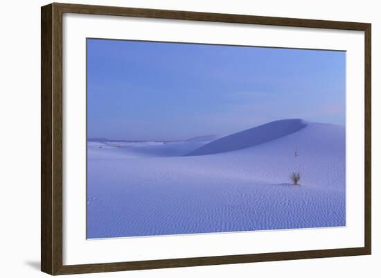 View of gypsum dunes at sunset, White Sands National Monument, New Mexico, USA-Mark Sisson-Framed Photographic Print