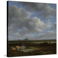 View of Haarlem from the Northwest with the Bleaching Fields in the Foreground, C.1650-82-Jacob Isaaksz Ruisdael-Stretched Canvas