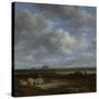 View of Haarlem from the Northwest with the Bleaching Fields in the Foreground, C.1650-82-Jacob Isaaksz Ruisdael-Stretched Canvas