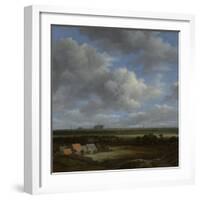 View of Haarlem from the Northwest with the Bleaching Fields in the Foreground, C.1650-82-Jacob Isaaksz Ruisdael-Framed Giclee Print