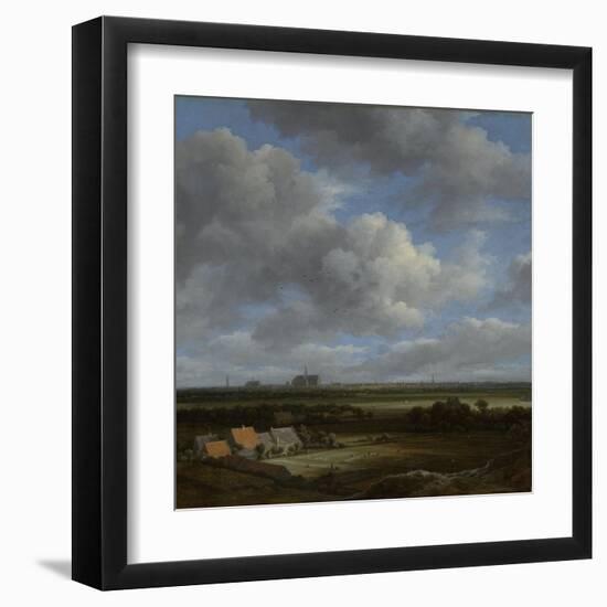 View of Haarlem from the Northwest, with the Bleaching Fields in the Foreground-Jacob Isaacksz Van Ruisdael-Framed Art Print
