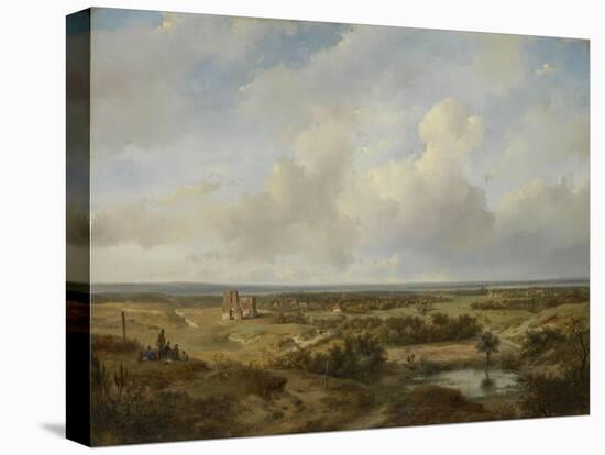 View of Haarlem-Andreas Schelfhout-Stretched Canvas