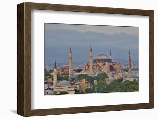 View of Haghia Sophia in Evening Light, Istanbul, Turkey-Darrell Gulin-Framed Photographic Print