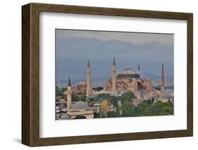 View of Haghia Sophia in Evening Light, Istanbul, Turkey-Darrell Gulin-Framed Photographic Print