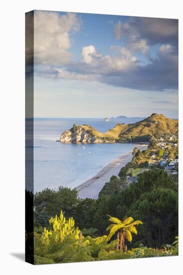 View of Hahei Beach, Coromandel Peninsula, North Island, New Zealand-Ian Trower-Stretched Canvas