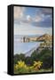 View of Hahei Beach, Coromandel Peninsula, North Island, New Zealand-Ian Trower-Framed Stretched Canvas