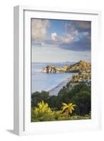 View of Hahei Beach, Coromandel Peninsula, North Island, New Zealand-Ian Trower-Framed Photographic Print