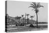View of Haifa Through Palms-null-Stretched Canvas