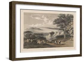 View of Hakodadi from Snow Peak, 1855-Wilhelm Joseph Heine-Framed Giclee Print