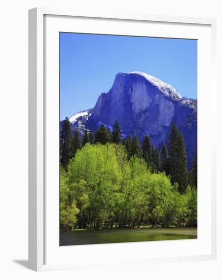 View of Half Dome Rock and Merced River, Yosemite National Park, California, Usa-Dennis Flaherty-Framed Photographic Print