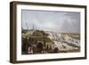 View of Hamburg and its River Port on Elbe, 1855,. Germany, 19th Century-null-Framed Giclee Print