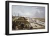 View of Hamburg and its River Port on Elbe, 1855,. Germany, 19th Century-null-Framed Giclee Print