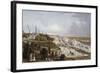 View of Hamburg and its River Port on Elbe, 1855,. Germany, 19th Century-null-Framed Giclee Print