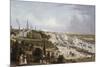 View of Hamburg and its River Port on Elbe, 1855,. Germany, 19th Century-null-Mounted Giclee Print