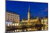 View of Hamburg City Hall - Germany-Leonid Andronov-Mounted Photographic Print