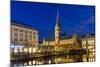 View of Hamburg City Hall - Germany-Leonid Andronov-Mounted Photographic Print