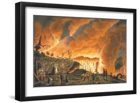View of Hamilton Escorting their Sicilian Majesties on 11th May 1771-Pietro Fabris-Framed Giclee Print