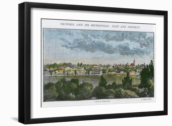 View of Hamilton, Victoria, Australia, C1885-J Meek-Framed Giclee Print