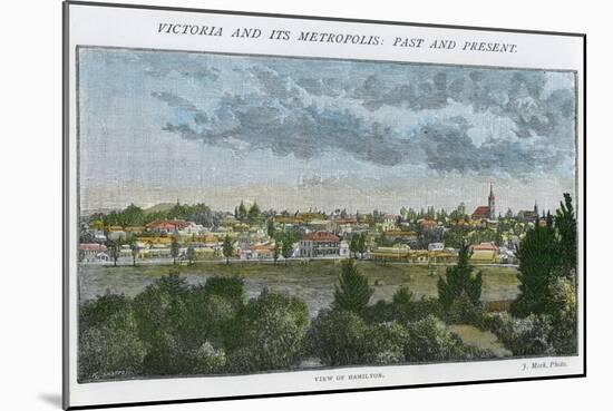 View of Hamilton, Victoria, Australia, C1885-J Meek-Mounted Giclee Print