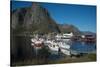 View of Hamnoya Harbour, Lofoten Islands, Nordland, Norway, Scandinavia, Europe-Ethel Davies-Stretched Canvas