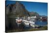 View of Hamnoya Harbour, Lofoten Islands, Nordland, Norway, Scandinavia, Europe-Ethel Davies-Stretched Canvas