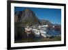 View of Hamnoya Harbour, Lofoten Islands, Nordland, Norway, Scandinavia, Europe-Ethel Davies-Framed Photographic Print