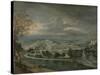 View of Hampton Court Palace-Jan Griffier-Stretched Canvas