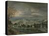 View of Hampton Court Palace-Jan Griffier-Stretched Canvas