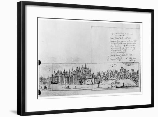 View of Hampton Court Palace-null-Framed Giclee Print