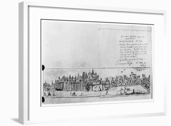 View of Hampton Court Palace-null-Framed Giclee Print